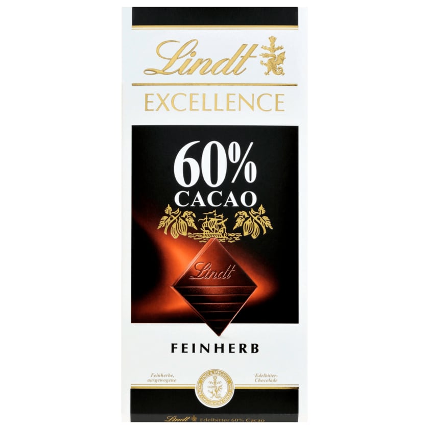 Lindt Excellence Schokolade Feinherb 60% Cacao 100g